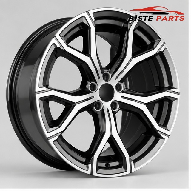 22x9.5 Alloy Wheel OEM Style Black Machine Face for BMW OEM-style fitment — ET37 CB74.1 (Code H959F Front)